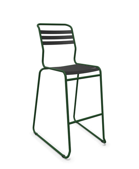 Schaffner Säntis Tabouret de bar luge à lattes 