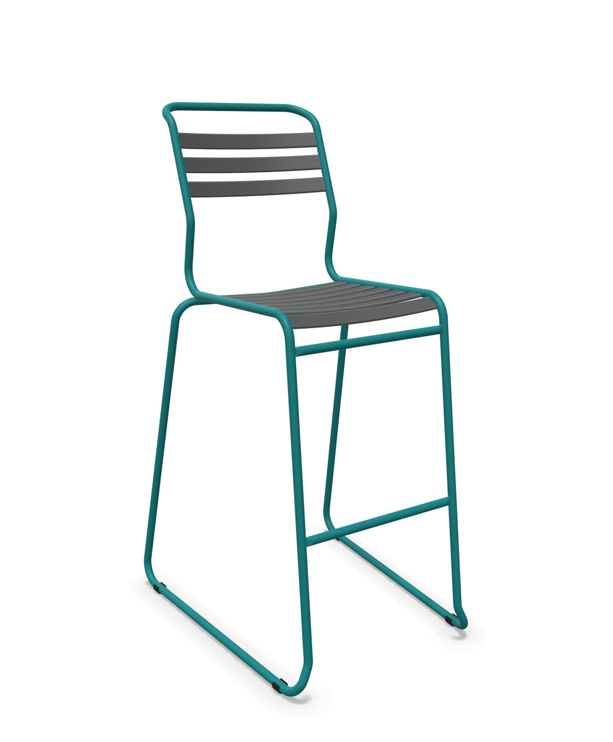 Schaffner Säntis Tabouret de bar luge à lattes 