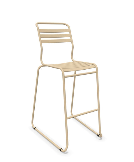 Schaffner Säntis Tabouret de bar luge à lattes 