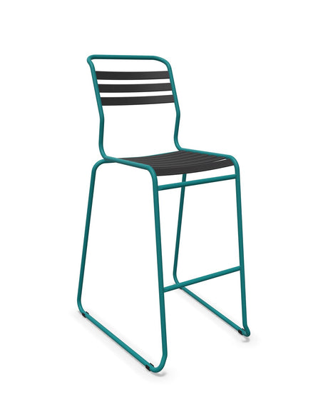 Schaffner Säntis Tabouret de bar luge à lattes 