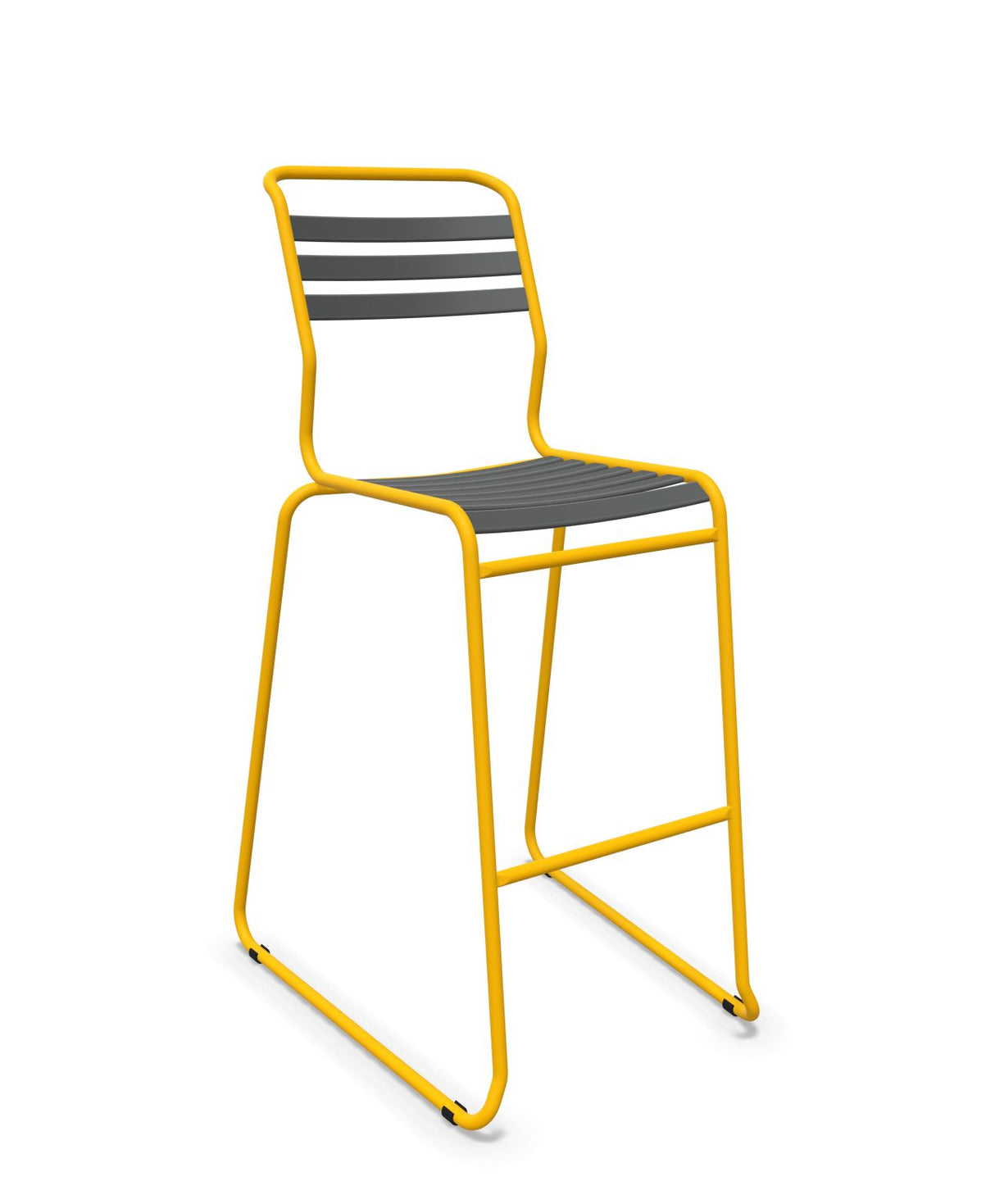 Schaffner Säntis Tabouret de bar luge à lattes 