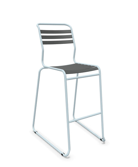 Schaffner Säntis Tabouret de bar luge à lattes 