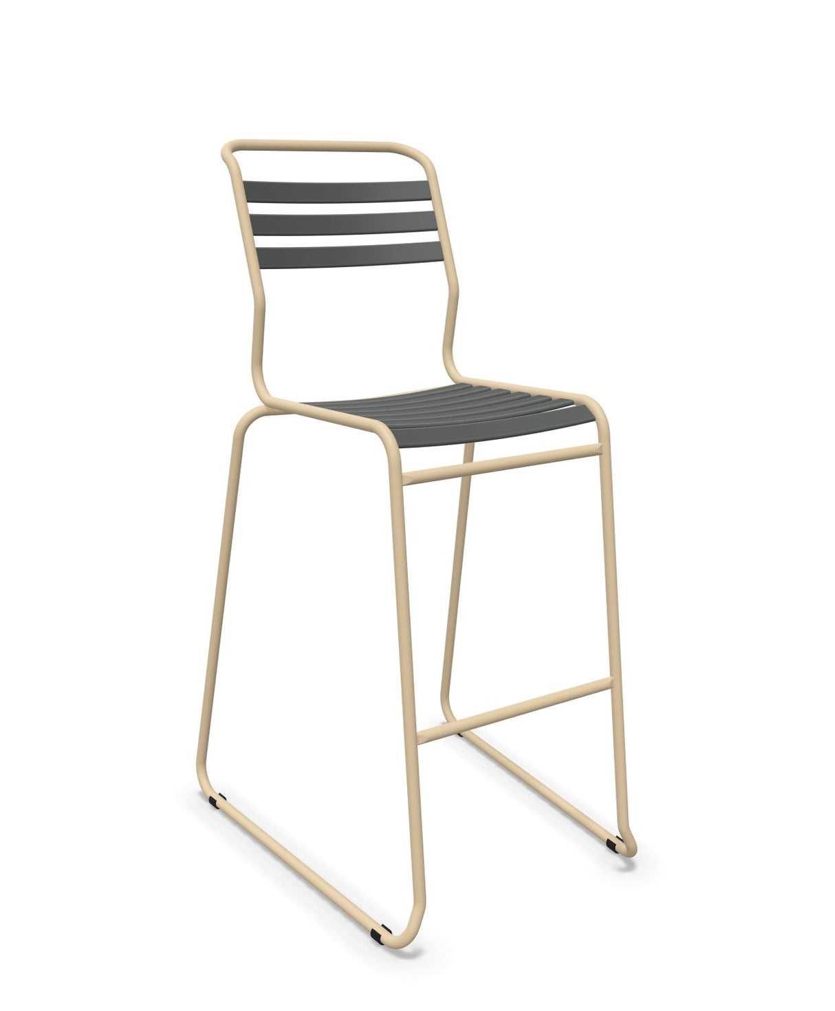 Schaffner Säntis Tabouret de bar luge à lattes 