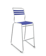 Schaffner Säntis Tabouret de bar luge à lattes Bleu 53 Galvanisé à chaud 02 