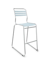 Schaffner Säntis Tabouret de bar luge à lattes Bleu Pastel 51 Galvanisé à chaud 02 