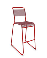 Schaffner Säntis Tabouret de bar Spaghetti luge sans accoudoirs Bordeaux 38 Rouge 30 
