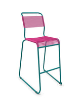 Schaffner Säntis Tabouret de bar Spaghetti luge sans accoudoirs Rose 41 Bleu Kali 56 