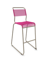 Schaffner Säntis Tabouret de bar Spaghetti luge sans accoudoirs Rose 41 Champagne 85 