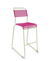 Schaffner Säntis Tabouret de bar Spaghetti luge sans accoudoirs Rose 41 Vert Pastel 64 