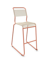 Schaffner Säntis Tabouret de bar Spaghetti luge sans accoudoirs Sable pastel 15 Terracotta 84 