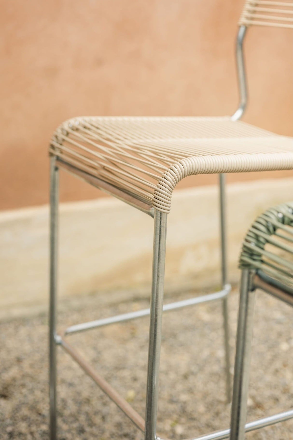 Schaffner Säntis Tabouret de bar Spaghetti sans accoudoirs 