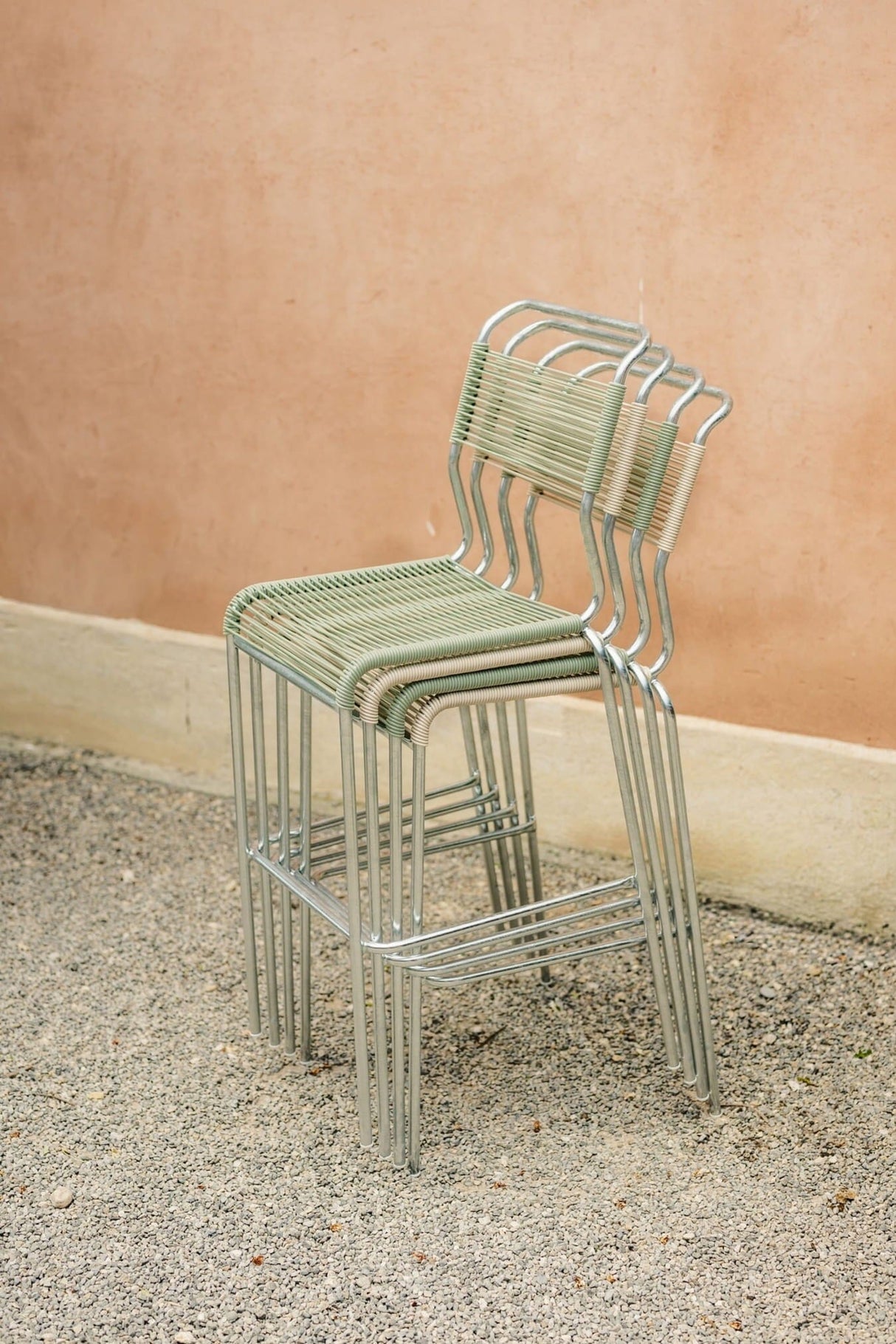 Schaffner Säntis Tabouret de bar Spaghetti sans accoudoirs 