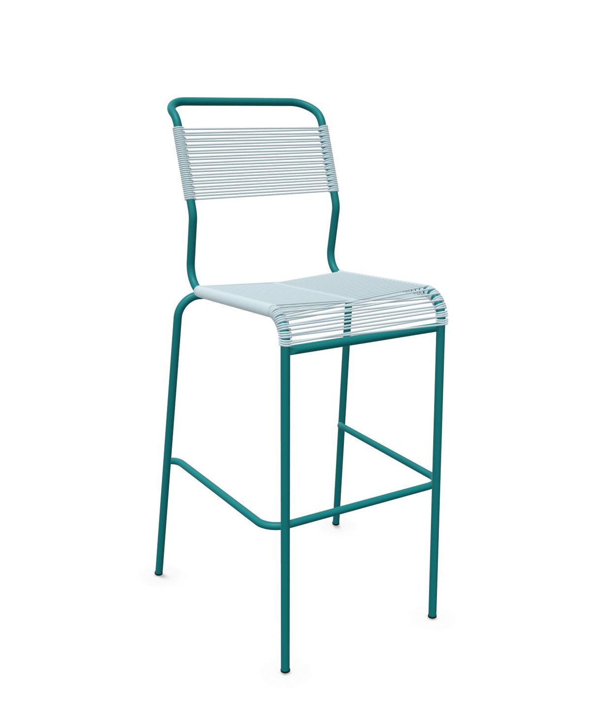 Schaffner Säntis Tabouret de bar Spaghetti sans accoudoirs Bleu Pastel 51 Bleu Kali 56 