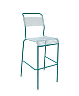 Schaffner Säntis Tabouret de bar Spaghetti sans accoudoirs Bleu Pastel 51 Bleu Kali 56 