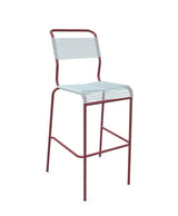 Schaffner Säntis Tabouret de bar Spaghetti sans accoudoirs Bleu Pastel 51 Bordeaux 38 