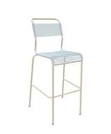 Schaffner Säntis Tabouret de bar Spaghetti sans accoudoirs Bleu Pastel 51 Sable Pastel 15 