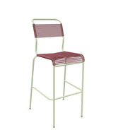 Schaffner Säntis Tabouret de bar Spaghetti sans accoudoirs Bordeaux 38 Vert Pastel 64 