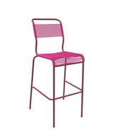 Schaffner Säntis Tabouret de bar Spaghetti sans accoudoirs Rose 41 Bordeaux 38 