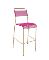 Schaffner Säntis Tabouret de bar Spaghetti sans accoudoirs Rose 41 Marron Pastel 83 