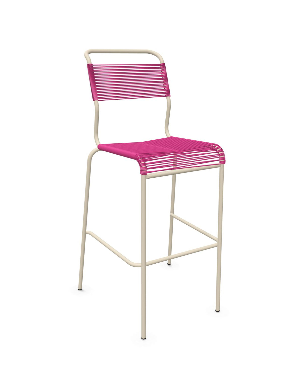 Schaffner Säntis Tabouret de bar Spaghetti sans accoudoirs Rose 41 Sable Pastel 15 