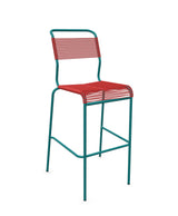 Schaffner Säntis Tabouret de bar Spaghetti sans accoudoirs Rouge 30 Bleu Kali 56 