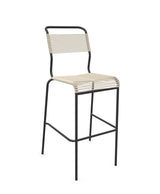 Schaffner Säntis Tabouret de bar Spaghetti sans accoudoirs Sable pastel 15 Anthracite 77 