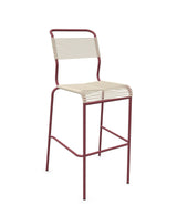 Schaffner Säntis Tabouret de bar Spaghetti sans accoudoirs Sable pastel 15 Bordeaux 38 
