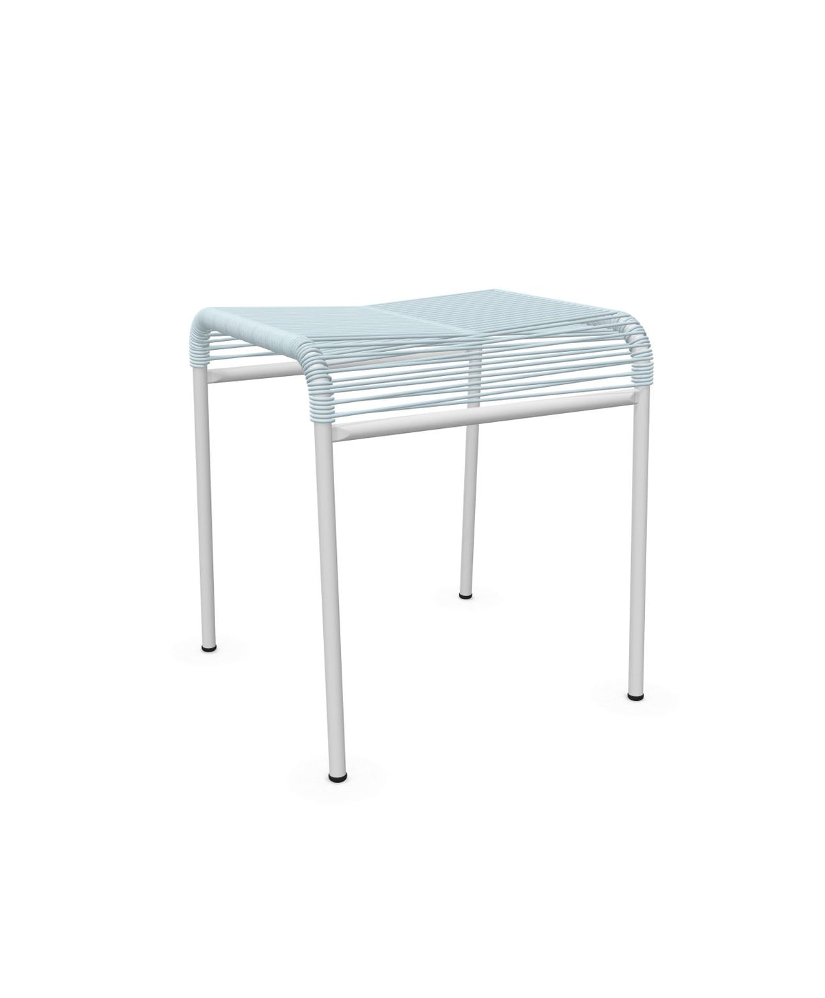 Schaffner Säntis Tabouret Spaghetti Bleu Pastel 51 Blanc 90 