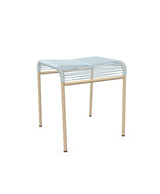 Schaffner Säntis Tabouret Spaghetti Bleu Pastel 51 Marron Pastel 83 
