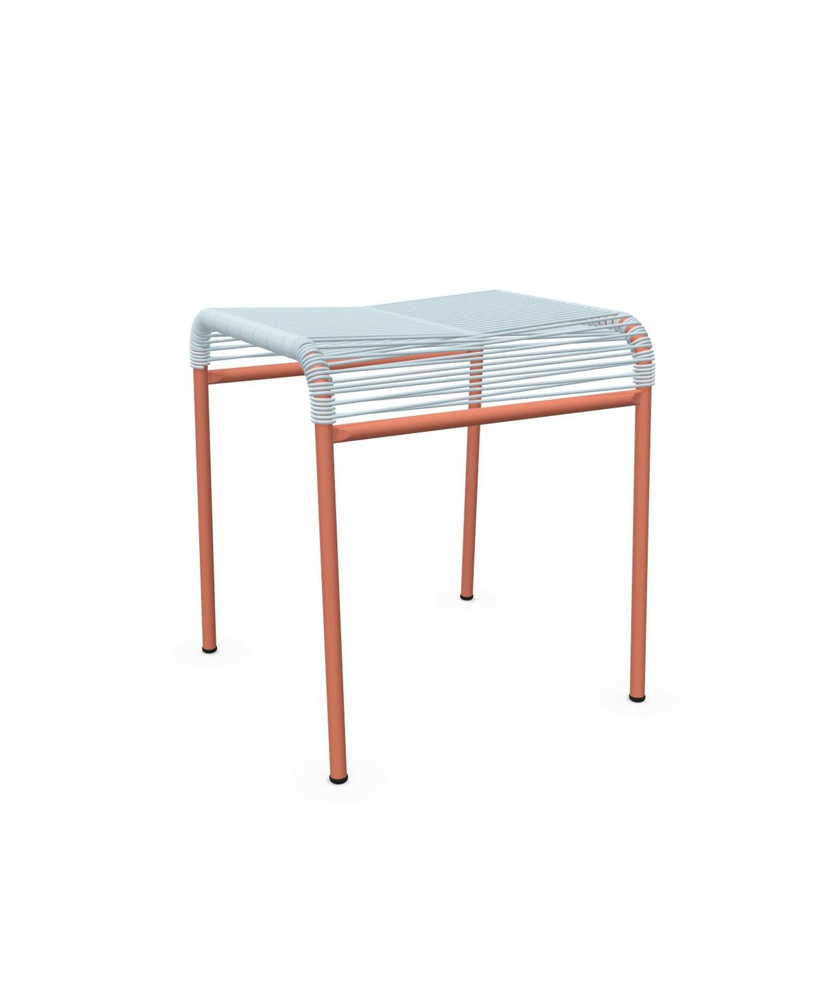 Schaffner Säntis Tabouret Spaghetti Bleu Pastel 51 Terracotta 84 