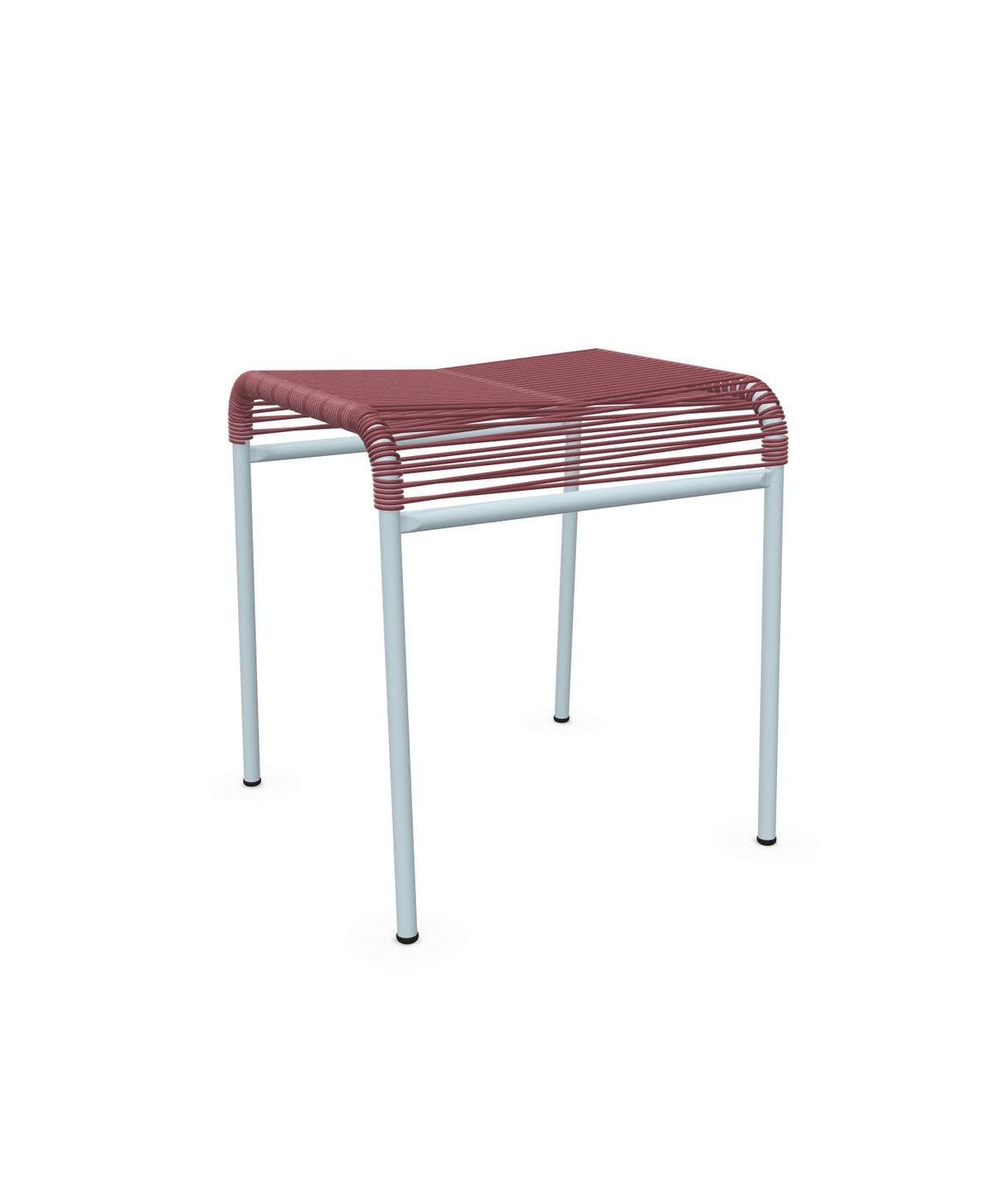 Schaffner Säntis Tabouret Spaghetti Bordeaux 38 Bleu Pastel 51 