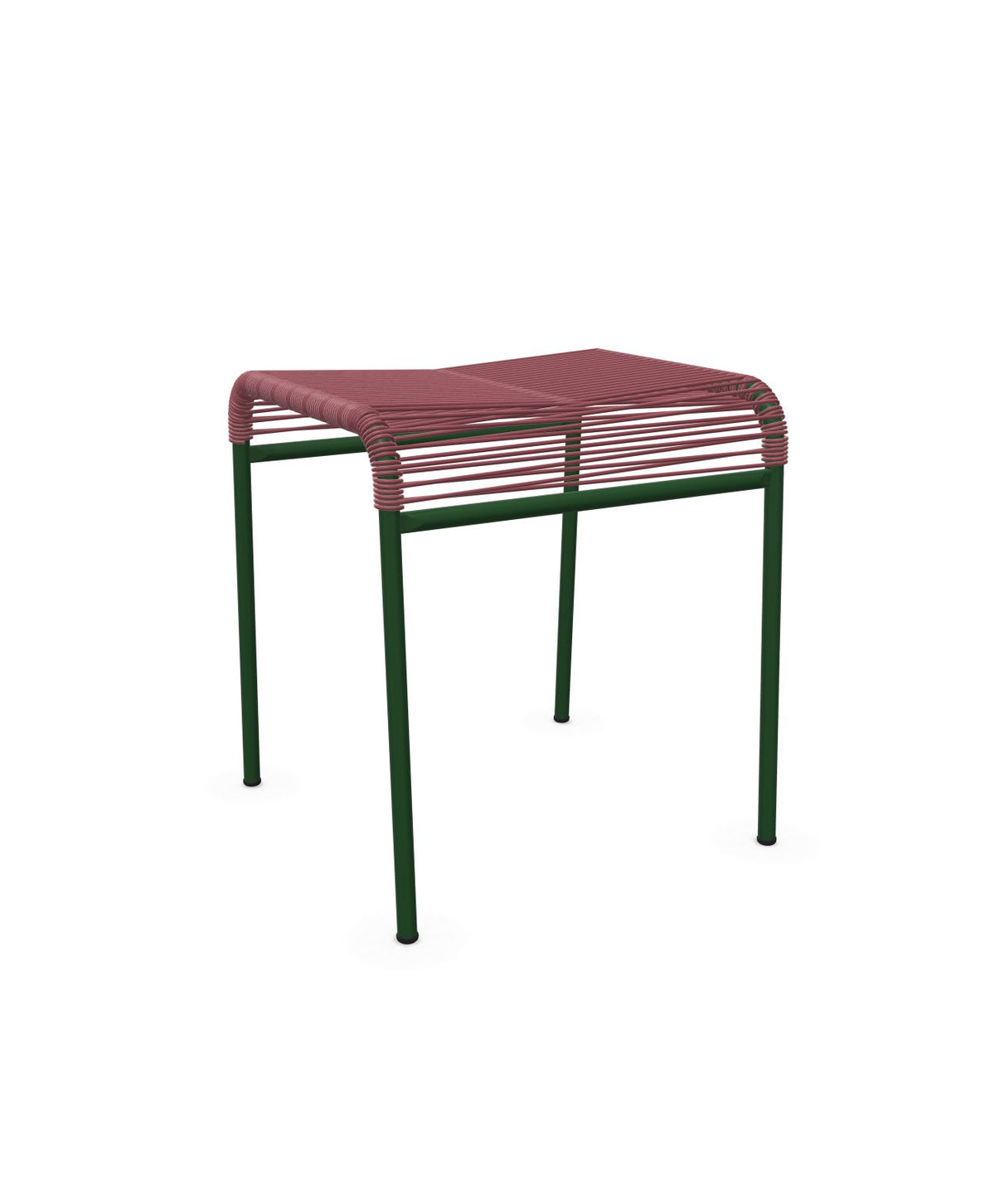 Schaffner Säntis Tabouret Spaghetti Bordeaux 38 Vert Sapin 66 