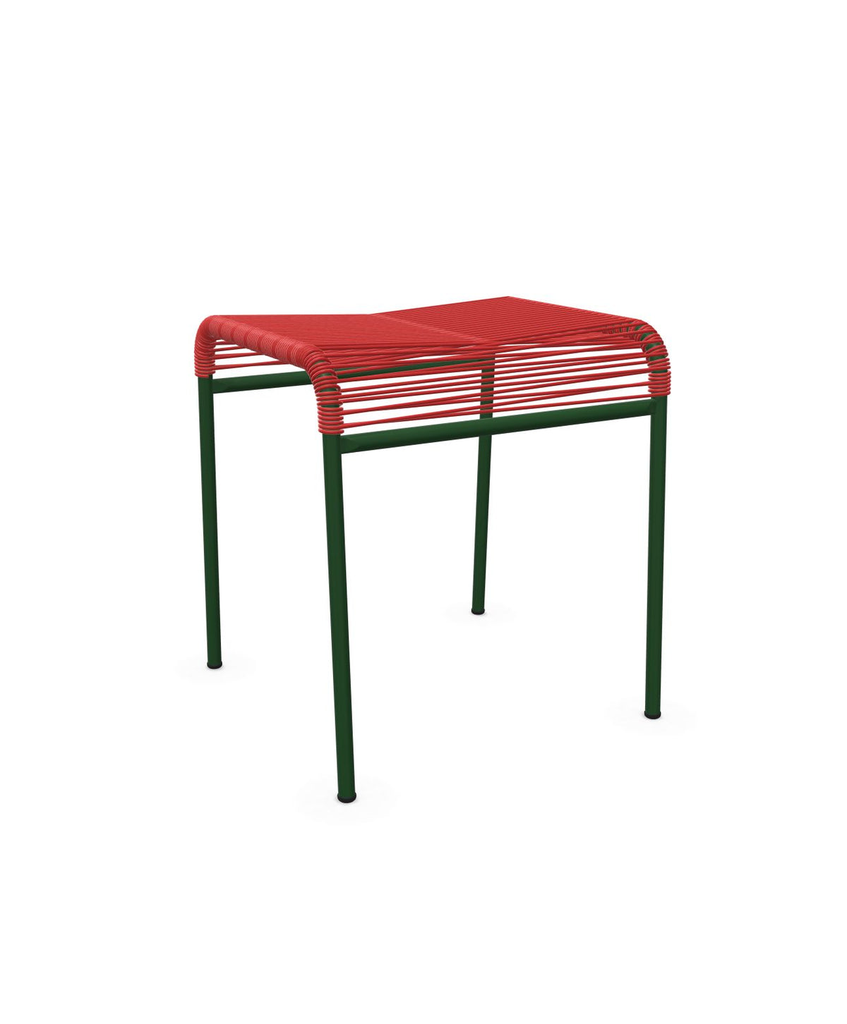 Schaffner Säntis Tabouret Spaghetti Rouge 30 Vert Sapin 66 