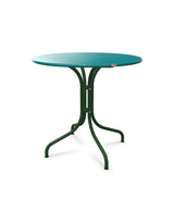Schaffner St. Moritz Table repas fixe Ø80cm Bleu Kali 56 Vert Sapin 66 