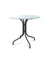 Schaffner St. Moritz Table repas fixe Ø80cm Bleu Pastel 51 Anthracite 77 
