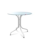 Schaffner St. Moritz Table repas fixe Ø80cm Bleu Pastel 51 Blanc 90 