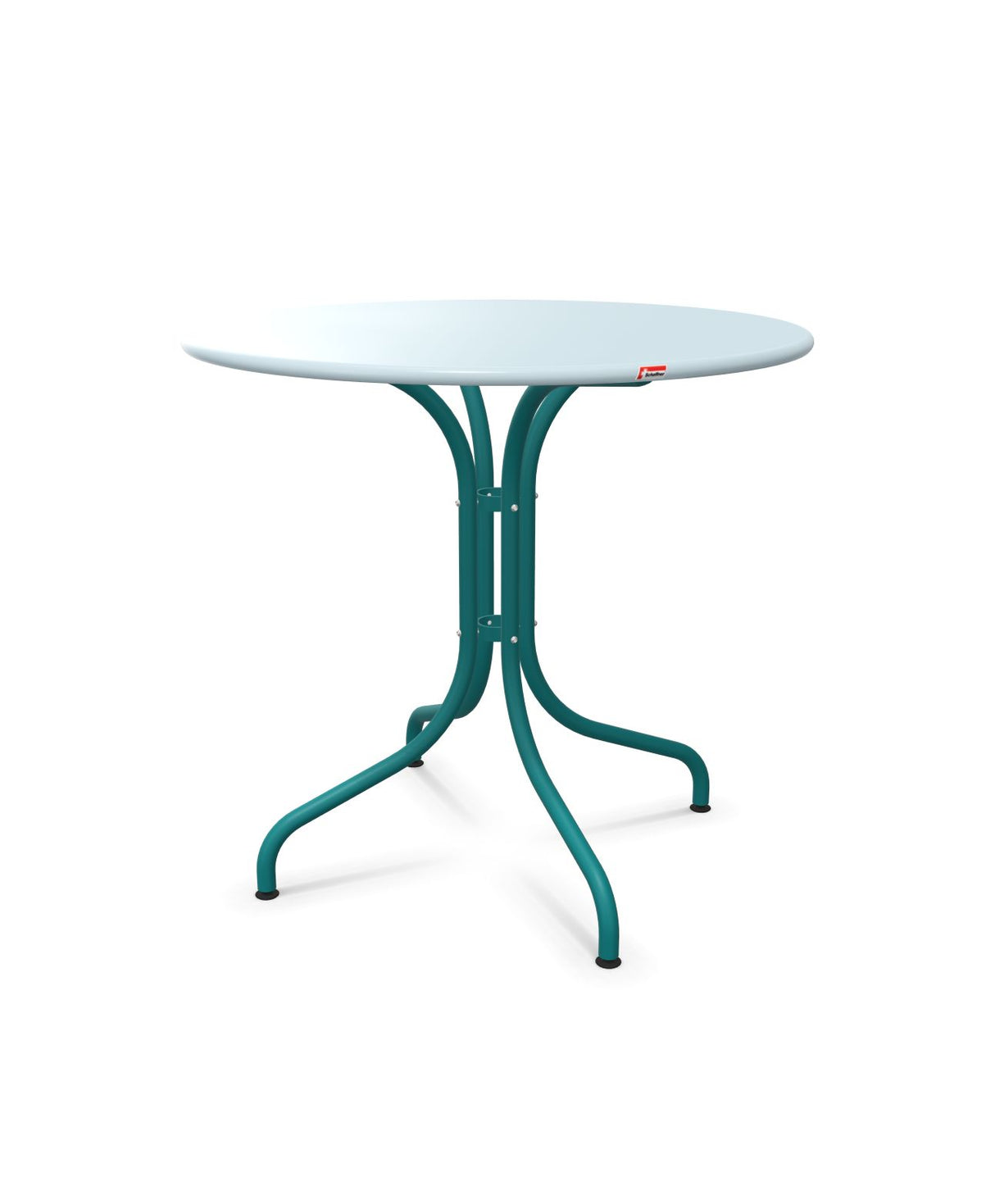 Schaffner St. Moritz Table repas fixe Ø80cm Bleu Pastel 51 Bleu Kali 56 