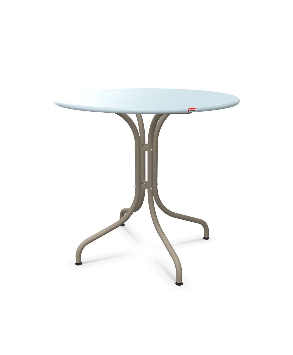 Schaffner St. Moritz Table repas fixe Ø80cm Bleu Pastel 51 Champagne 85 