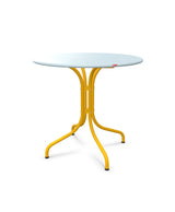 Schaffner St. Moritz Table repas fixe Ø80cm Bleu Pastel 51 Jaune 11 