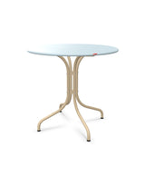 Schaffner St. Moritz Table repas fixe Ø80cm Bleu Pastel 51 Marron Pastel 83 