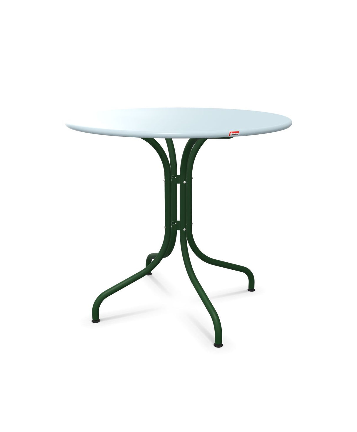 Schaffner St. Moritz Table repas fixe Ø80cm Bleu Pastel 51 Vert Sapin 66 