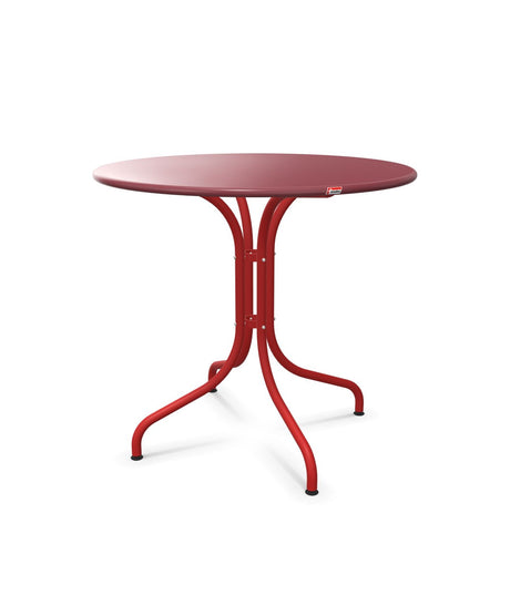 Schaffner St. Moritz Table repas fixe Ø80cm Bordeaux 38 Rouge 30 