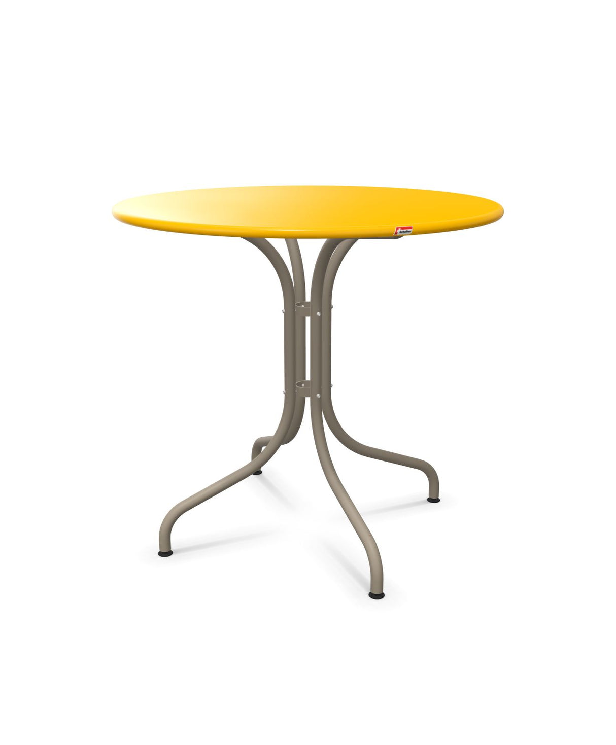 Schaffner St. Moritz Table repas fixe Ø80cm Jaune 11 Champagne 85 