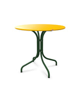 Schaffner St. Moritz Table repas fixe Ø80cm Jaune 11 Vert Sapin 66 