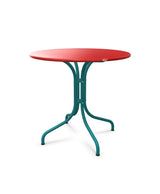 Schaffner St. Moritz Table repas fixe Ø80cm Rouge 30 Bleu Kali 56 