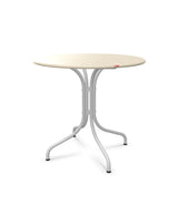Schaffner St. Moritz Table repas fixe Ø80cm Sable Pastel 15 Gris Argent 78 