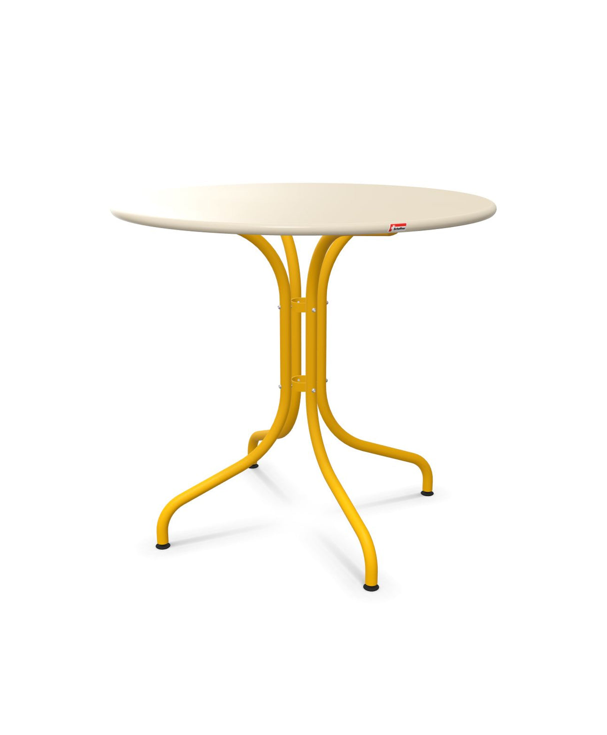 Schaffner St. Moritz Table repas fixe Ø80cm Sable Pastel 15 Jaune 11 