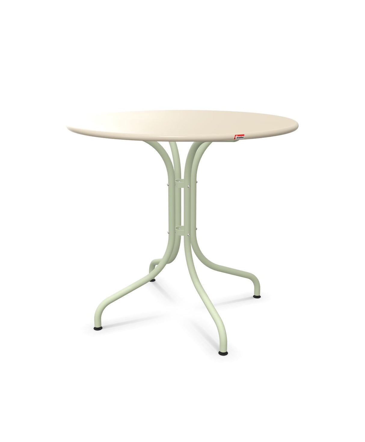 Schaffner St. Moritz Table repas fixe Ø80cm Sable Pastel 15 Vert Pastel 64 