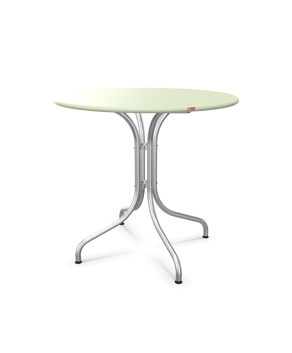 Schaffner St. Moritz Table repas fixe Ø80cm Vert Pastel 64 Galvanisé à chaud 02 