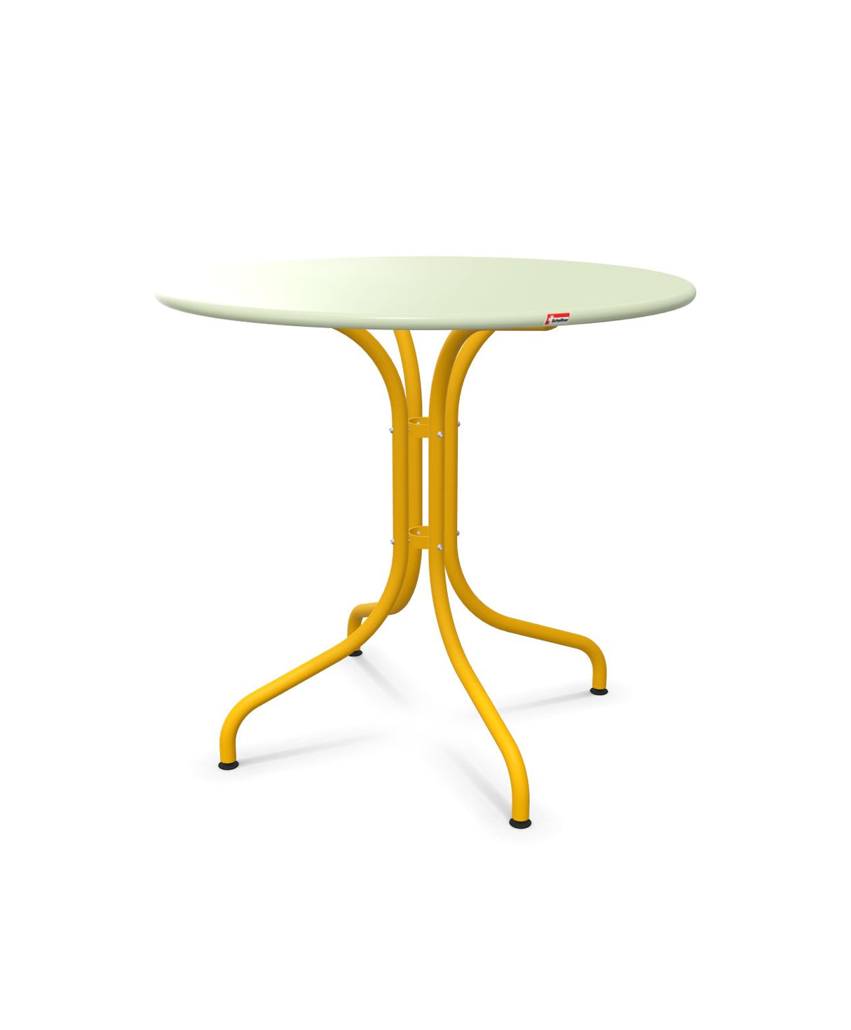 Schaffner St. Moritz Table repas fixe Ø80cm Vert Pastel 64 Jaune 11 